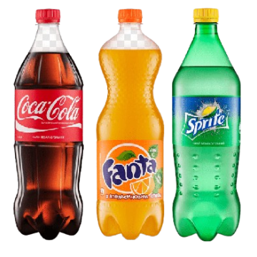 Напиток газированный "Coca/Fanta/Sprite", 1л, пластиковая бутылка